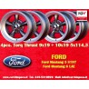 4 wheels Torq Thrust 9x19 + 10x19 5x114.3 Ford Mustang  Mustang S197 (2005-14) LAE (2015-)