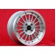 Alfa Romeo WCHE 7x15 ET29 4x108 silver/diamond cut 105 Berlina, Giulia, Coupe, Spider, GTC cerchio wheel jante felge llanta