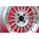 Alfa Romeo WCHE 7x15 ET29 4x108 silver/diamond cut 105 Berlina, Giulia, Coupe, Spider, GTC cerchio wheel jante felge llanta
