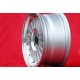 Mazda WCHE 7x15 ET30 4x100 silver/diamond cut BMW 1502-2002 tii, 3 E30, Opel Kadett B-C, Manta, Ascona A-B cerchio wheel jante f
