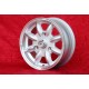 Renault Minilite 5.5x13 ET25 3x130 silver/diamond cut R4, R5, R6 cerchio wheel jante felge llanta