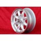 Renault Minilite 5.5x13 ET25 3x130 silver/diamond cut R4, R5, R6 cerchio wheel jante felge llanta