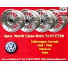 4 Felgen WCHE 7x15 4x100 Opel VW Mazda Toyota BMW E30  E30 1502-2002 tii Opel Kadett B-C Manta Ascona A-B GT Olympia A R