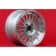 Volkswagen WCHE 7x15 ET30 4x100 silver/diamond cut BMW 1502-2002 tii, 3 E30 Opel Kadett B-C Manta Ascona cerchio wheel jante fel