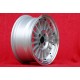 Volkswagen WCHE 7x15 ET30 4x100 silver/diamond cut BMW 1502-2002 tii, 3 E30 Opel Kadett B-C Manta Ascona cerchio wheel jante fel
