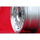 Volkswagen WCHE 7x15 ET30 4x100 silver/diamond cut BMW 1502-2002 tii, 3 E30 Opel Kadett B-C Manta Ascona cerchio wheel jante fel