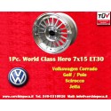 1 Felge WCHE 7x15 4x100 Opel VW Mazda Toyota BMW E30  E30 1502-2002 tii Opel Kadett B-C Manta Ascona A-B GT Olympia A Re