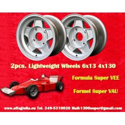 Volkswagen Super Vee 6x13 ET3.5 4x130 silver Super Vee Formula cerchi wheels jantes felgen llantas