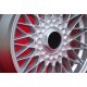 BMW BBS 7x16 ET25 4x100 silver 3 E21 E30 cerchi wheels jantes felgen llantas