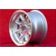 NSU Minilite 7x13 ET14.5 5x130 silver/diamond cut NSU  TT TTS, 110, 1200C, Wankelspider Honda S 800 cerchi wheels jantes felgen 