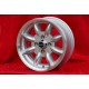 Fiat Minilite 6x13 ET13 7x13 ET-7 4x98 silver/diamond cut 124 Berlina, Coupe, Spider, 125, 127, 131, 132, X cerchi wheels felgen