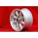 Fiat Minilite 6x13 ET13 7x13 ET-7 4x98 silver/diamond cut 124 Berlina, Coupe, Spider, 125, 127, 131, 132, X cerchi wheels felgen
