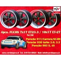 4 jantes Fuchs 7x17 + 10x17 5x130 Porsche 911  911 -1989 914-6 944 -1986 turbo -1989