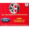 1 Felge Torq Thrust 9x19 5x114.3 Ford Mustang  Mustang S197 (2005-14) LAE (2015-) silver/diamond cut
