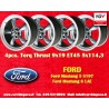 4 jantes Torq Thrust 9x19 5x114.3 Ford Mustang  Mustang S197 (2005-14) LAE (2015-)  anthracite/diamond cut