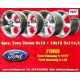 4 Stk Felgen Ford Torq Thrust  9x19 ET45 10x19 ET42 5x114.3 silver/diamond cut Mustang S197 (2005-14), LAE (2105-)