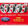 4 cerchi Torq Thrust 9x19 ET45 + 10x19 ET42 5x114.3 Ford Mustang 