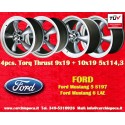 4 jantes Torq Thrust 9x19 + 10x19 5x114.3 Ford Mustang  Mustang S197 (2005-14) LAE (2015-)