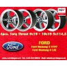 4 cerchi Torq Thrust 9x19 ET45 + 10x19 ET42 5x114.3 Ford Mustang 