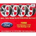 4 Felgen Torq Thrust 9x19 + 9x19 5x114.3 Ford Mustang  Mustang S197 (2005-14) LAE (2015-)