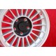 BMW Alpina 8x16 ET24 5x120 silver/black 5 E12, E28, E34, 6 E24, 7 E23, E32, E3, E9 only back axle cerchio wheel jante llanta fel