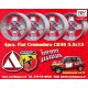 4 jantes Cromodora CD30 5.5x13 + boulons KB3 126 4x98 Alfa Romeo Autobianchi Fiat 124  124 Berlina Coupe Spider 125 127 