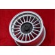 BMW Alpina 6x15 ET12 4x100 silver/black 1500-2000tii, 1502-2002tii, 3 E21, E30 cerchi wheels jantes llantas felgen 