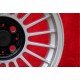 BMW Alpina 6x15 ET12 4x100 silver/black 1500-2000tii, 1502-2002tii, 3 E21, E30 cerchi wheels jantes llantas felgen 
