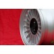 BMW Alpina 6x15 ET12 4x100 silver/black 1500-2000tii, 1502-2002tii, 3 E21, E30 cerchi wheels jantes llantas felgen 