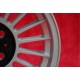 BMW Alpina 6x15 ET12 4x100 silver/black 1500-2000tii, 1502-2002tii, 3 E21, E30 cerchi wheels jantes llantas felgen 