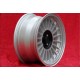 BMW Alpina 6x15 ET12 4x100 silver/black 1500-2000tii, 1502-2002tii, 3 E21, E30 cerchi wheels jantes llantas felgen 