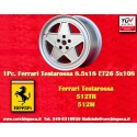 1 Felge Penta 8.5x18 5x108 Ferrari Testarossa  Testarossa 512TR 512M silver