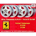 4 llantas Penta 8.5x18 + 10.5x18 5x108 Ferrari Testarossa  Testarossa 512TR 512M