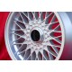 4 uds. llantas BMW BBS 8x16 ET28 4x100 silver 3 E21, E30