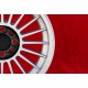 BMW Alpina 6x15 ET12 4x100 silver/black 1500-2000tii, 1502-2002tii, 3 E21, E30 cerchi wheels jantes llantas felgen 
