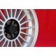 BMW Alpina 6x15 ET12 4x100 silver/black 1500-2000tii, 1502-2002tii, 3 E21, E30 cerchi wheels jantes llantas felgen 