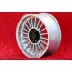 BMW Alpina 6x15 ET12 4x100 silver/black 1500-2000tii, 1502-2002tii, 3 E21, E30 cerchi wheels jantes llantas felgen 