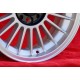 BMW Alpina 6x15 ET12 4x100 silver/black 1500-2000tii, 1502-2002tii, 3 E21, E30 cerchio jante llanta felge wheel