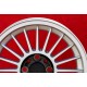 BMW Alpina 6x15 ET12 4x100 silver/black 1500-2000tii, 1502-2002tii, 3 E21, E30 cerchio jante llanta felge wheel