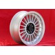 BMW Alpina 6x15 ET12 4x100 silver/black 1500-2000tii, 1502-2002tii, 3 E21, E30 cerchio jante llanta felge wheel