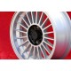 BMW Alpina 6x15 ET12 4x100 silver/black 1500-2000tii, 1502-2002tii, 3 E21, E30 cerchio jante llanta felge wheel