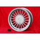 BMW Alpina 8x16 ET28 4x100 silver/black 3 E21, E30 only back axle Cerchio wheel jante llanta felge