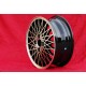 1 Stk Felge Porsche  Turbo 6x15 ET20 4x108 black/polished 924 924S