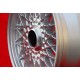 cerchio BMW BBS 7x15 ET24 4x100 silver 3 E21, E30