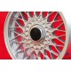 BMW BBS 7x15 ET24 4x100 silver 3 E21, E30 cerchi wheels jantes llantas felgen 