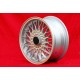 BMW BBS 7x15 ET24 4x100 silver 3 E21, E30 cerchi wheels jantes llantas felgen 
