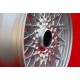 Volkswagen BBS 7x15 ET24 4x100 silver 3 E21, E30 cerchi wheels jantes llantas felgen