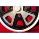 Porsche Baby Fuchs 5.5x15 ET35 4x130 black/diamond cut 914-4, VW Beetle 1968--, Karmann Ghia Typ 34 cerchio wheel jante felge ll