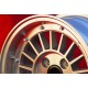 1 pc. wheel Fiat WCHE 5.5x13 ET7 4x98 silver/black/polished Alfasud, Giulietta, 33, Arna, Autobianchi A112, Fiat 124 Ber