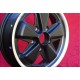 Porsche Fuchs 4.5x15 ET42 5x130 matt black/diamond cut 356 C SC, 911 -1969, 912 cerchio wheel llanta jante felge